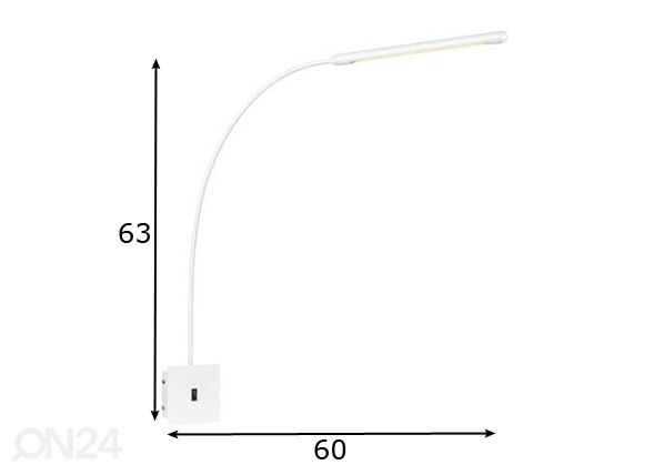 Seinavalgusti Antenna mõõdud
