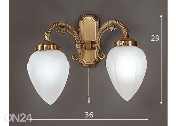 Seinavalgusti Imperial mõõdud