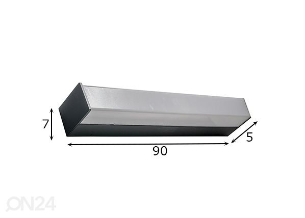 Seinavalgusti Peter 90 cm (4000K) mõõdud