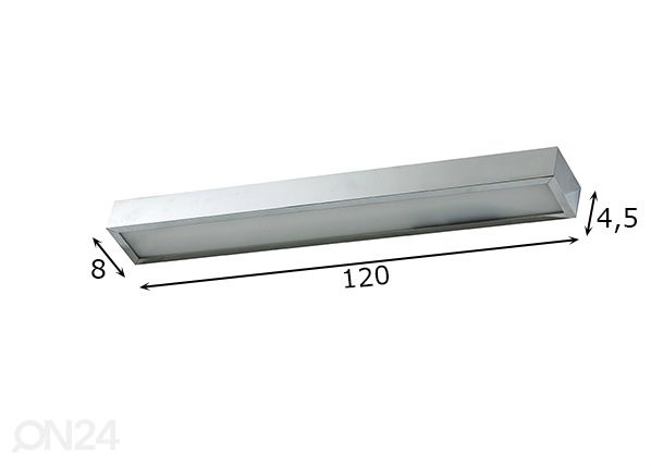 Seinavalgusti Rado 120 cm (4000K) mõõdud