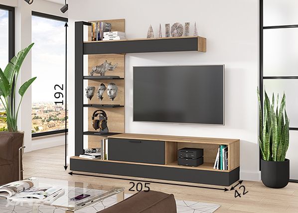 Sektsioon Alicante 205 cm mõõdud