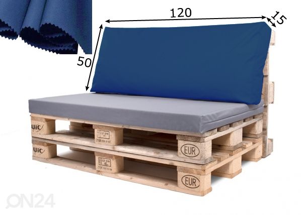 Seljatoepadi euroalusele 50x120 cm mõõdud