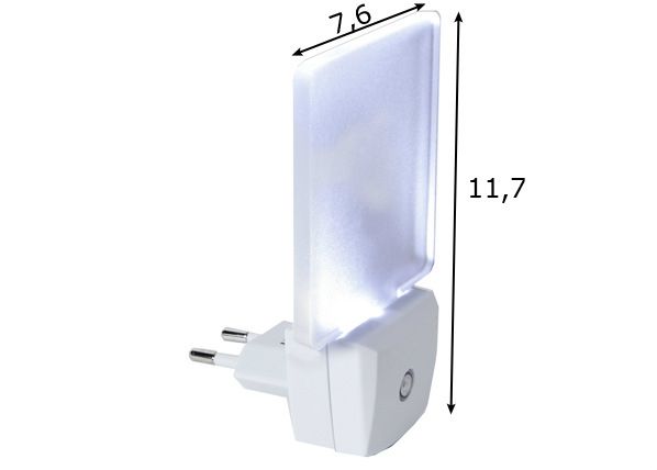 Sensoriga öölamp mõõdud