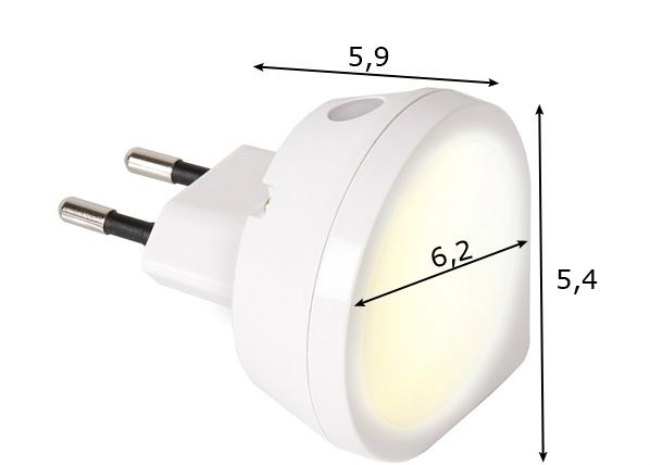 Sensoriga öölamp mõõdud
