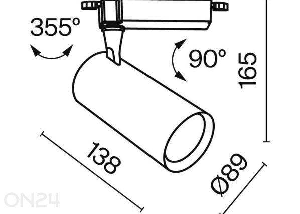Siinivalgusti ühefaasiline Vuoro mõõdud