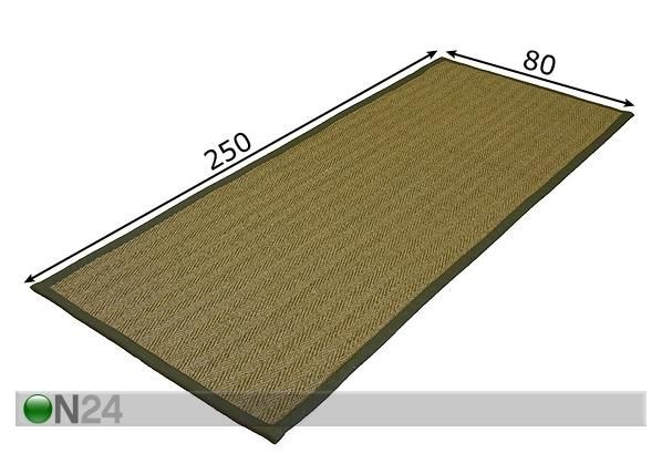 Sisalvaip 80x250 cm mõõdud