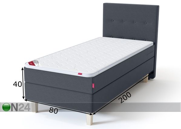 Sleepwell Blue Kontinentaalvoodi 80x200 cm mõõdud