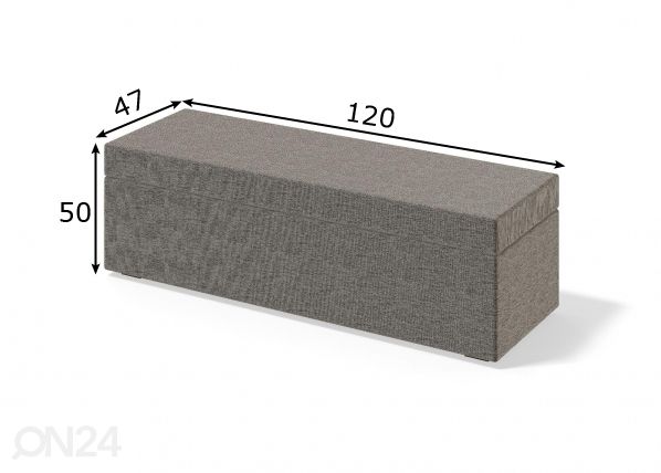 Sleepwell jalutsikast RED/BLACK PLAIN 120 cm mõõdud