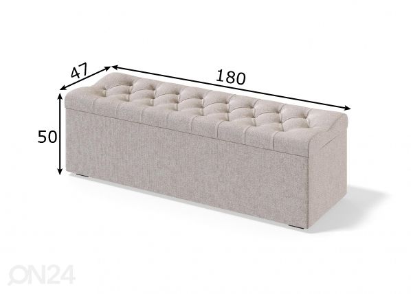 Sleepwell jalutsikast RED/BLACK SOLHALL 180 cm mõõdud