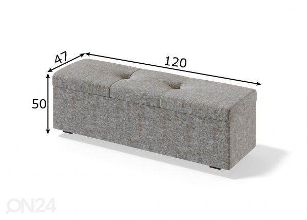Sleepwell jalutsikast RED/BLACK ULVASEN 120 cm mõõdud