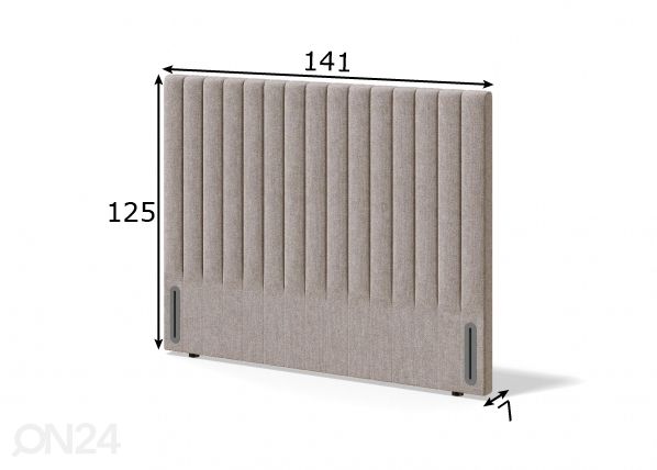 Sleepwell voodipeats 141 cm mõõdud