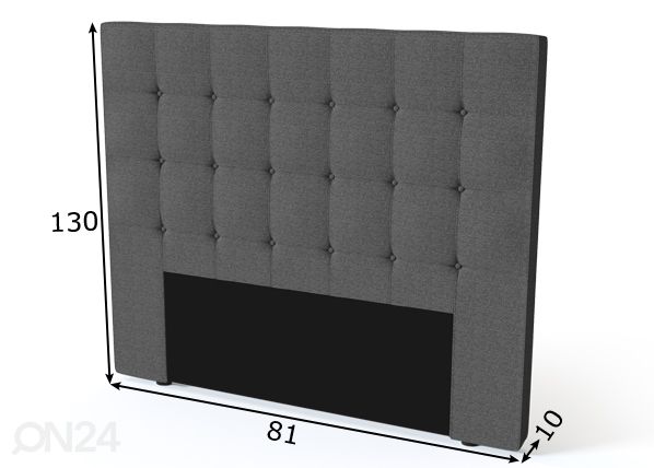 Sleepwell voodipeats Aratorp BLACK 80 cm mõõdud