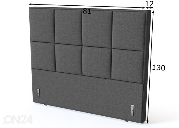 Sleepwell voodipeats BLACK Kronang 80 cm mõõdud