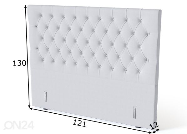 Sleepwell voodipeats BLACK Solhall 120 cm mõõdud