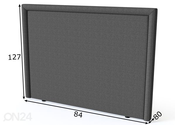 Sleepwell voodipeats Lined BLACK 80 cm mõõdud