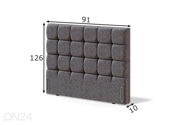 Sleepwell voodipeats RED/BLACK CUBE 91 cm mõõdud