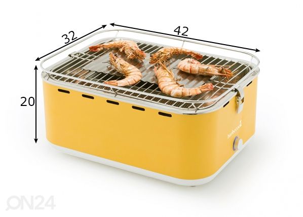 Söegrill Barbecook Carlo mõõdud