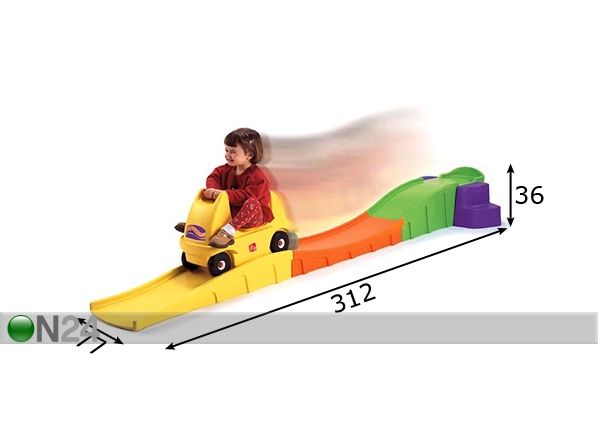 Sõidurada Step2 mõõdud