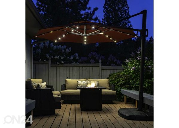 Solarvalgusti päiksevarju alla 72 LED