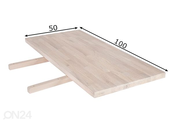 Söögilaua pikendus Oxford 50x100 cm mõõdud