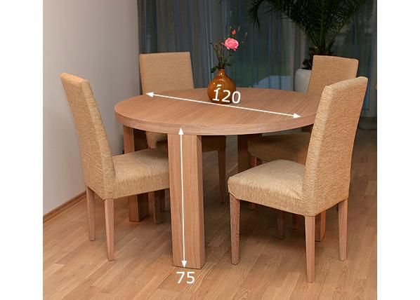 Söögilaud 120 cm mõõdud