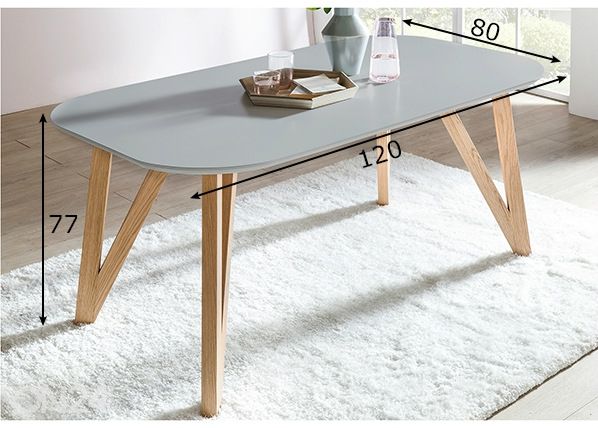 Söögilaud 120x80 cm mõõdud