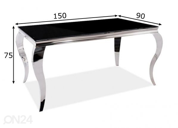Söögilaud 150x90 cm mõõdud