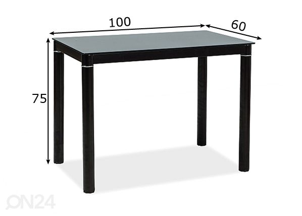 Söögilaud 60x100 cm mõõdud