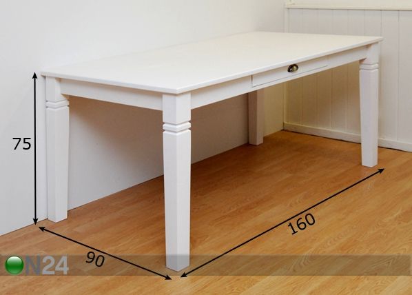 Söögilaud 90x160 cm mõõdud