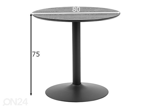Söögilaud Bostosn Ø80 cm mõõdud