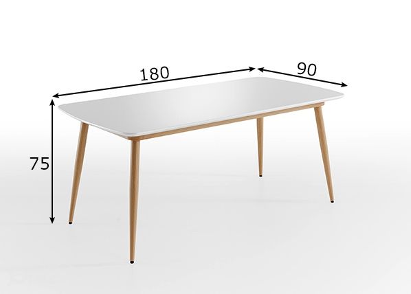 Söögilaud Bozen 90x180 cm mõõdud