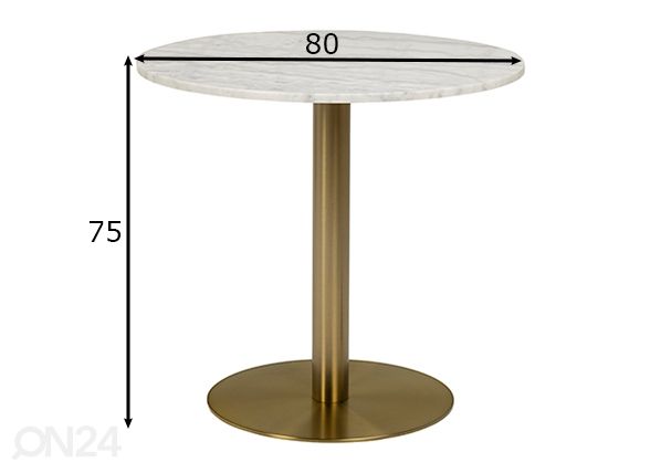 Söögilaud Mich Ø 80 cm mõõdud