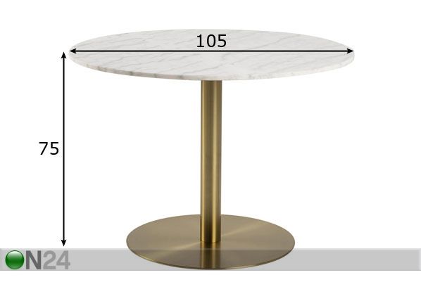 Söögilaud Mich Ø105 cm mõõdud