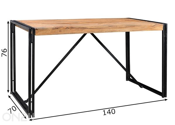 Söögilaud Panama 140x70 cm mõõdud