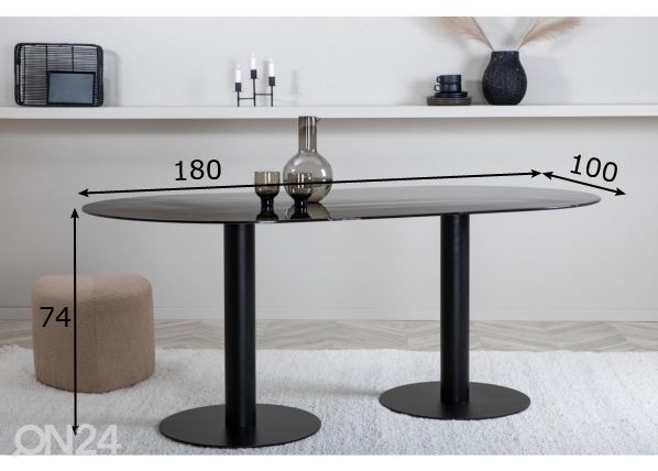 Söögilaud Pillan 180x100 cm mõõdud