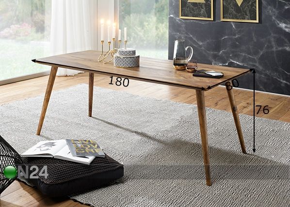 Söögilaud Repa 180x80 cm mõõdud