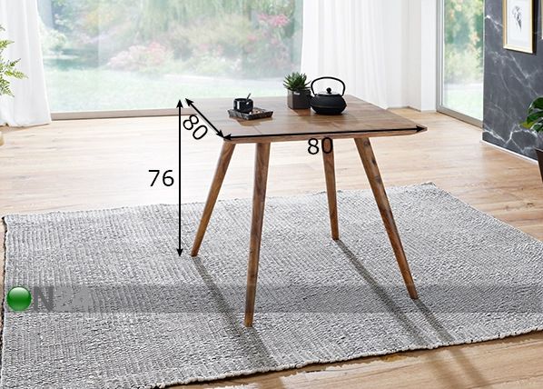 Söögilaud Repa 80x80 cm mõõdud