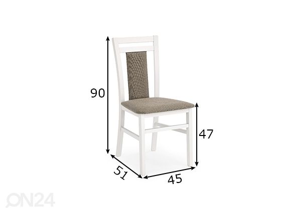 Söögitool, 2tk mõõdud