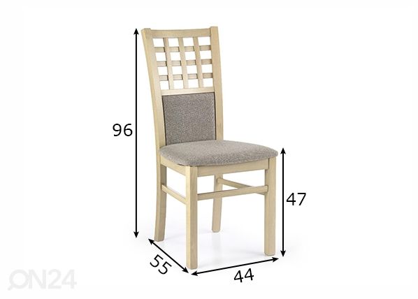 Söögitool, 2tk mõõdud