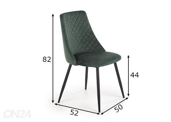 Söögitool, 2tk mõõdud