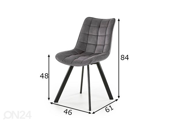 Söögitool, 2tk mõõdud