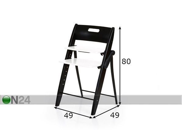 Söögitool ABC Design Hopper mõõdud