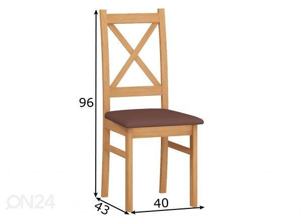 Söögitool Eco mõõdud