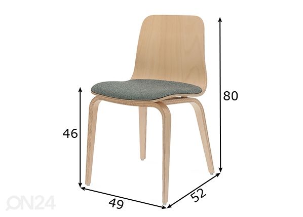 Söögitool Hips mõõdud