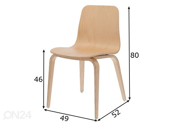 Söögitool Hips mõõdud
