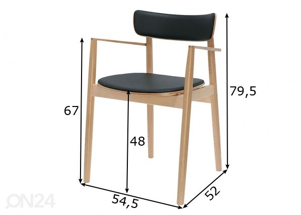 Söögitool Nopp mõõdud