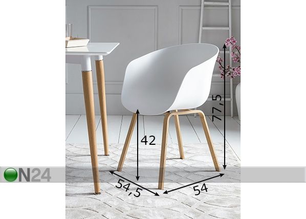 Söögitoolid, 2 tk mõõdud