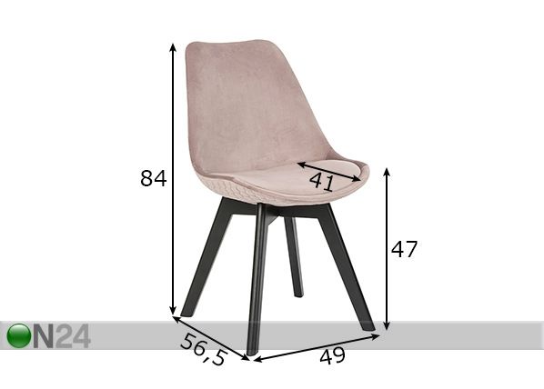 Söögitoolid, 2 tk mõõdud