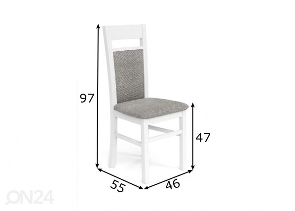 Söögitoolid, 2 tk mõõdud