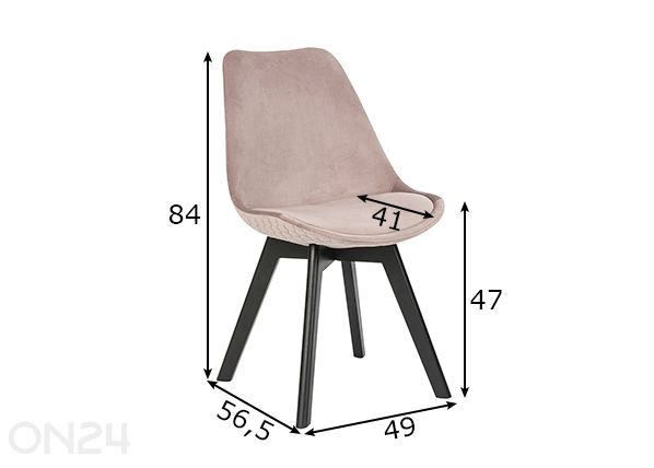 Söögitoolid, 2 tk mõõdud